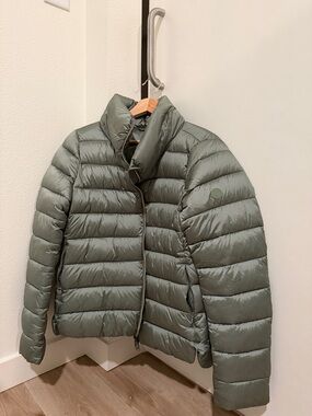 SAVE THE DUCK Olive Green Lightweight Puffer Jacket